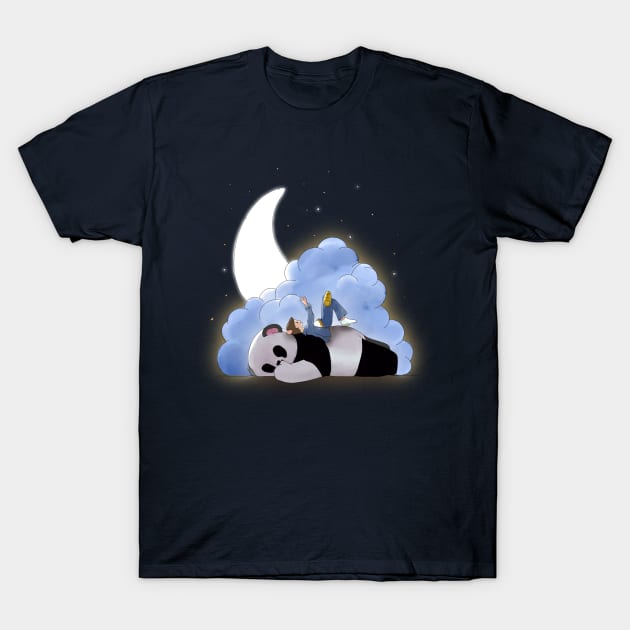 Panda Nights T-Shirt by D-ArtiQ